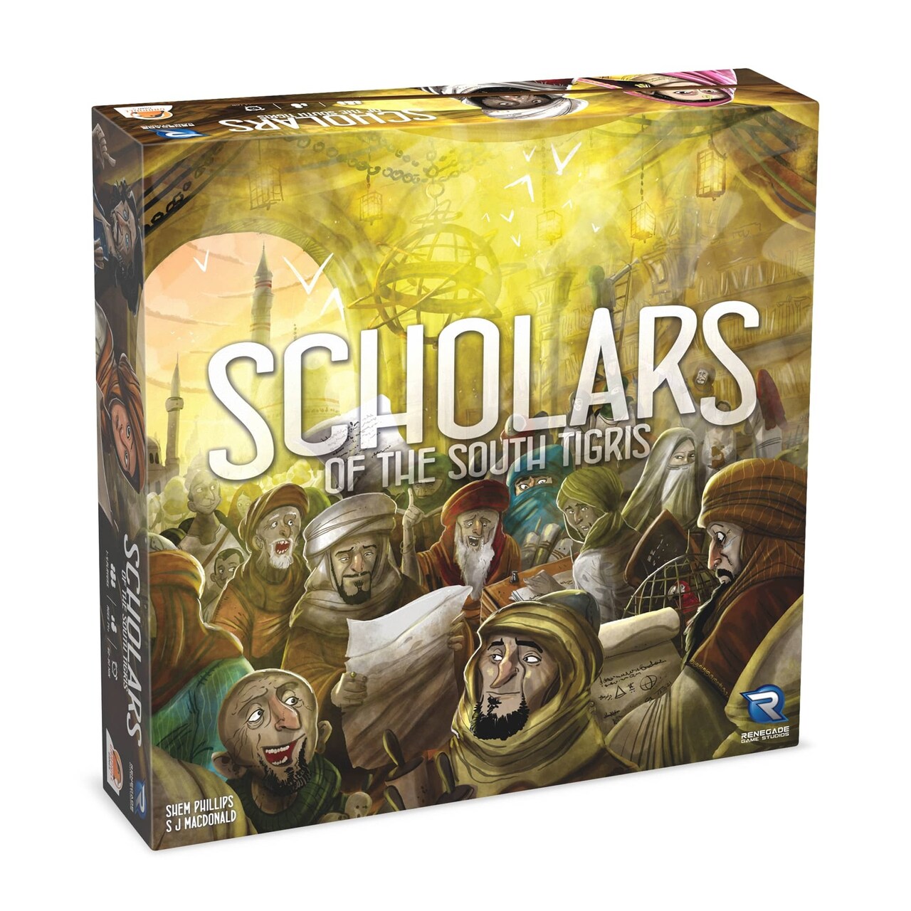 Renegade Games Studios: Scholars of the South Tigris - Dice Bag-Building Strategy Board Game, Ages 14+, 1-4 Players, 60-90 Min